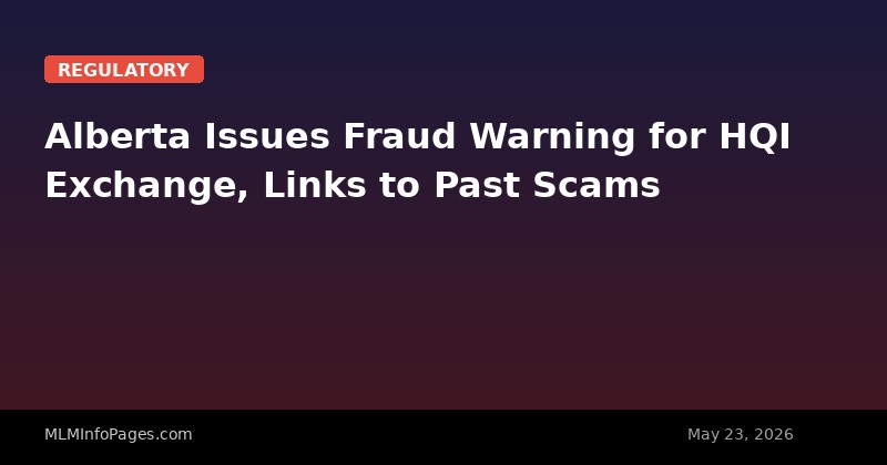 Alberta Issues Fraud Warning for HQI Exchange, Links to Past Scams