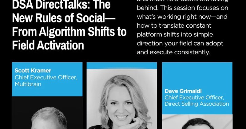 DSA to Host DirectTalks on Social Media Strategies for Direct Sellers