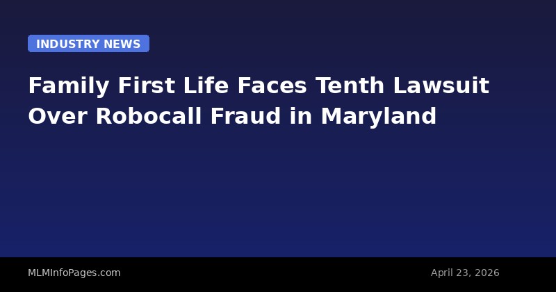 Family First Life Faces Tenth Lawsuit Over Robocall Fraud in Maryland