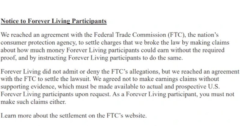 FTC Halts Forever Living's Deceptive Income Claims Amid Shutdown